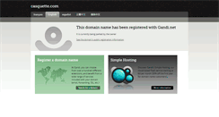 Desktop Screenshot of casquette.com